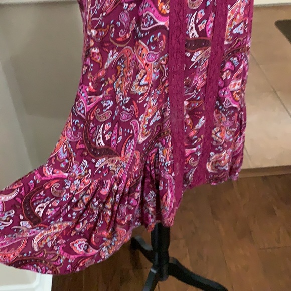 Hollister plum paisley print razorback mini dress - Picture 7 of 14